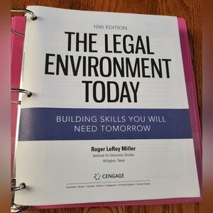 The Legal Environment Today